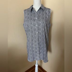 Chicos Women - Sleeveless Button Tunic Top Cotton - No Iron